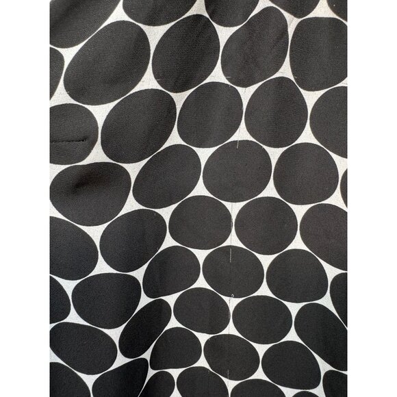 Maggie Barnes Womens Tunic Top Size 4X Black White Polka Dot Beaded Satin - Picture 7 of 16